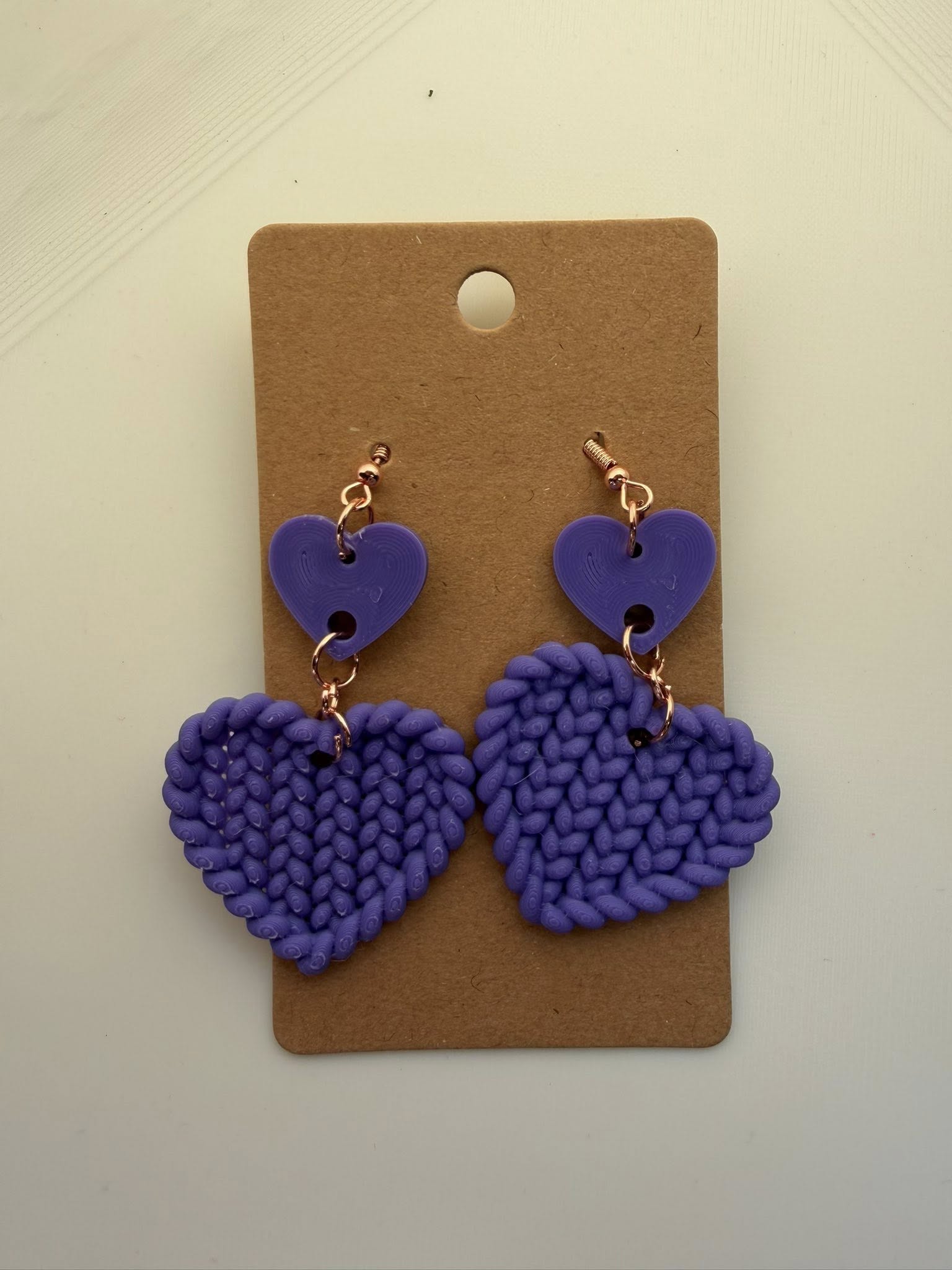 Woven Heart Earring (Dangle)