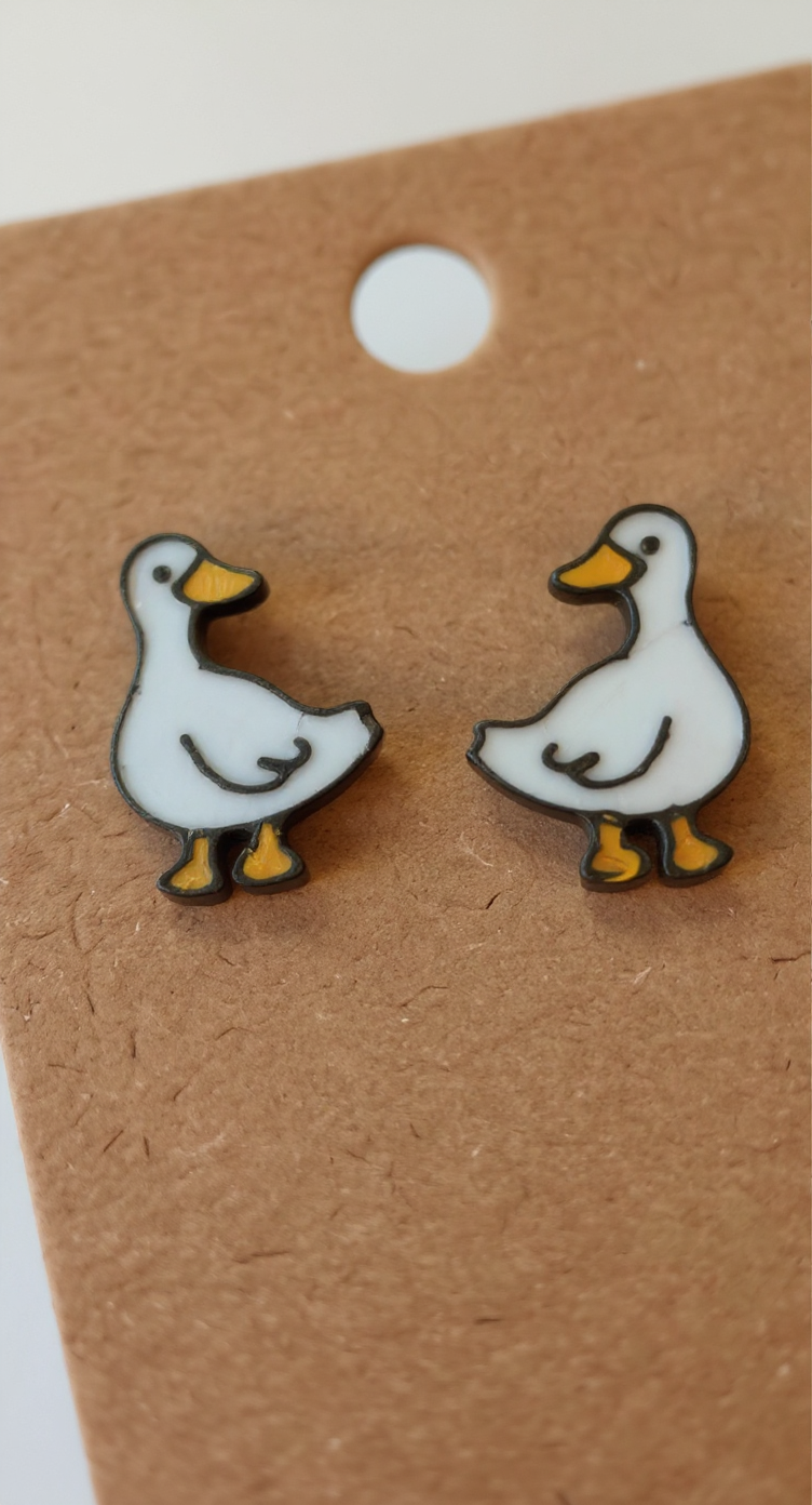 Goose Stud Earrings