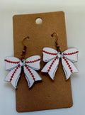 Baseball / Softball Bow Earrings