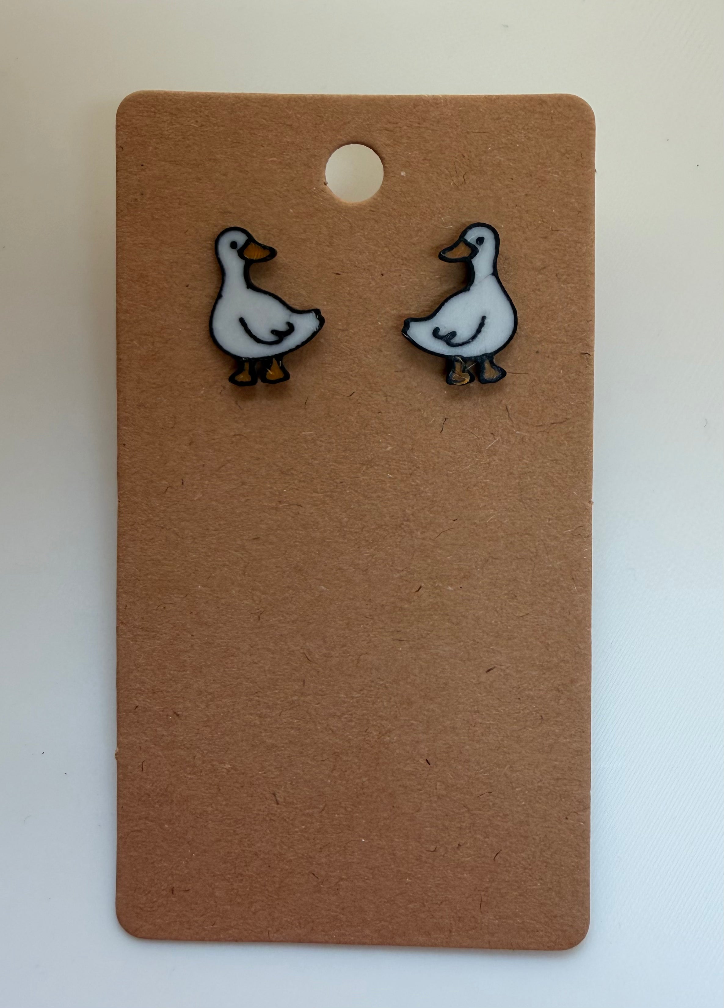 Goose Stud Earrings