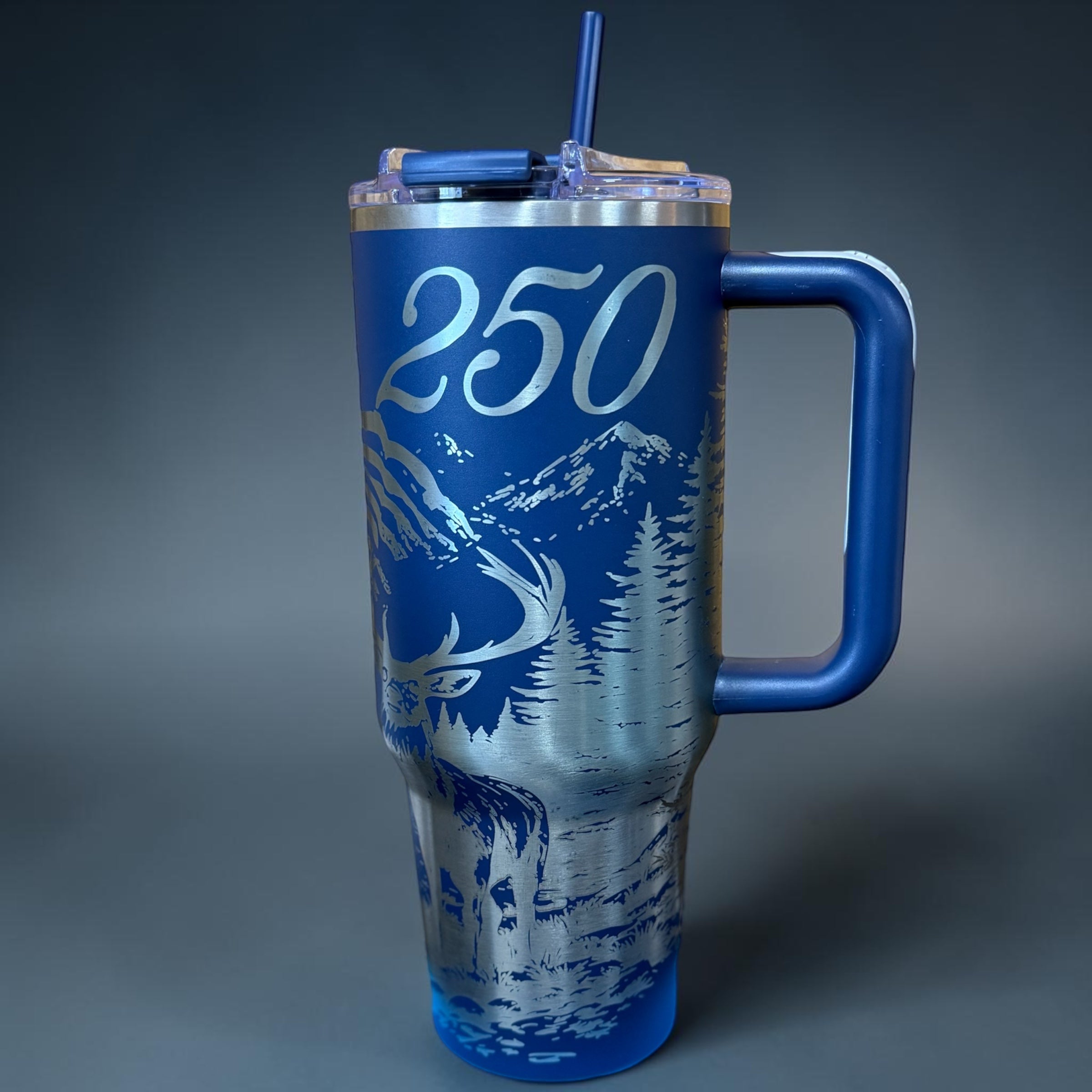 40oz Tumbler Stainless Steel American 250th Birthday Wrap - Navy